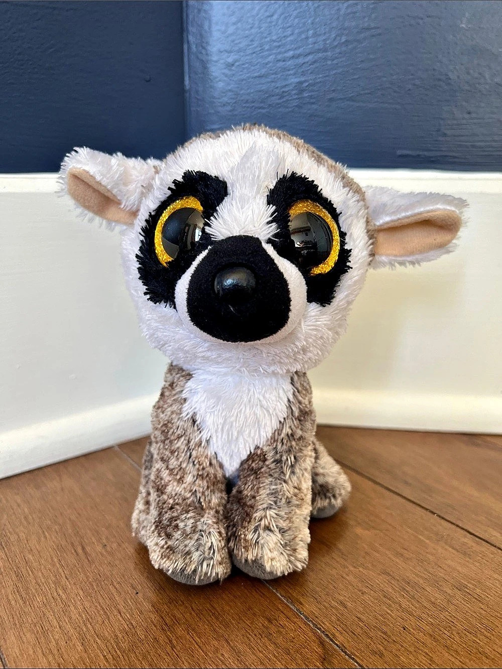 ✨3/20$ TY Linus the Lemur Brown & White Plush Toy 2020
